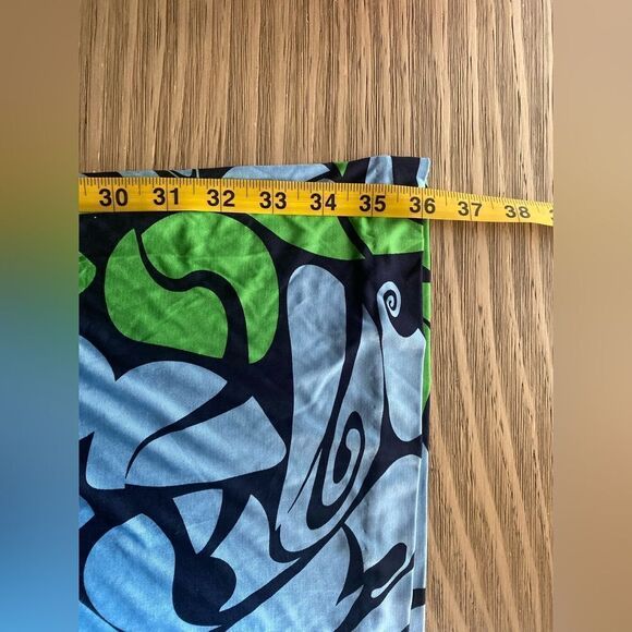 Miu Miu Stretch Mini Dress Size XS Green Blue Spaghetti Strap one-piece - Picture 10 of 11